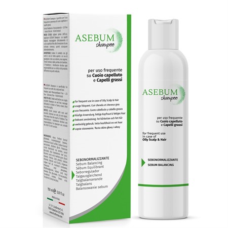 Asebum Shampoo Specifico per Cuoio Capelluto e Capelli Grassi