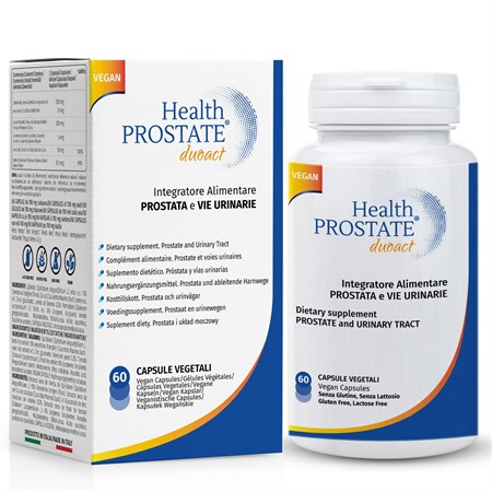 Health Prostate Duoact Integratore Prostata e Vie Urinarie con Epilobio e Semi di Zucca