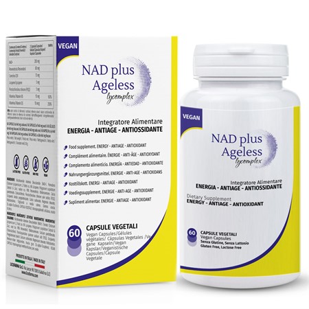 NAD Plus Ageless Lycomplex Integratore alimentare ad azione antiossidante ed anti-invecchiamento