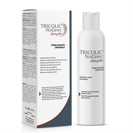 Tricolic® NoGrey Shampoo Colorante per Capelli Grigi e Bianchi ad Azione Riflessante e Tonalizzante Graduale