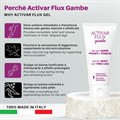 Activar Flux Gel Gambe Defaticante e Rinfrescante. Specifico in caso di Gambe Stanche e Pesanti.
