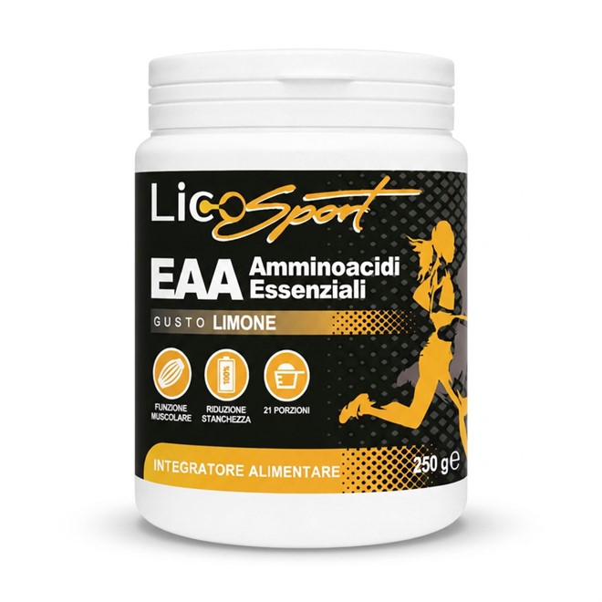 LICOSPORT EAA INTEGRATORE ALIMENTARE A BASE AMMINOACIDI ESSENZIALI CON VITAMINE