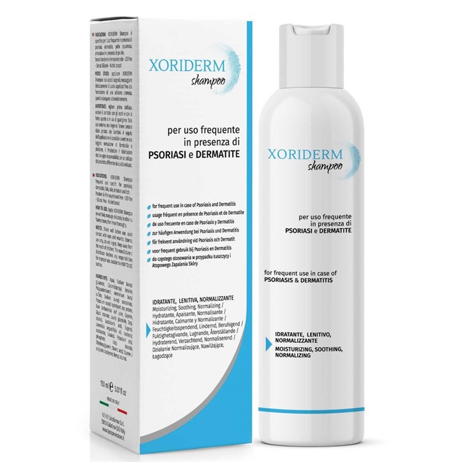 Xoriderm Shampoo Utile in caso di Psoriasi, Dermatiti e Irritazioni