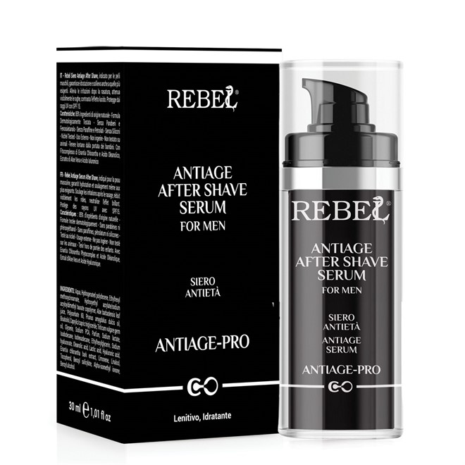 Rebel After Shave Antiage Siero Dopobarba Antietà Lenitivo e Idratante