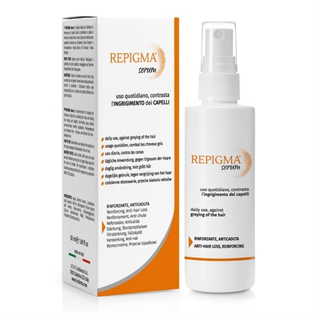 Repigma Serum Lozione Spray Utile Contro l’Ingrigimento dei Capelli. Azione Anticaduta e Rinforzante.