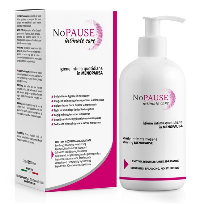 NoPause Intimate Care Oleodetergente Specifico per l’Igiene Intima Quotidiana in Menopausa