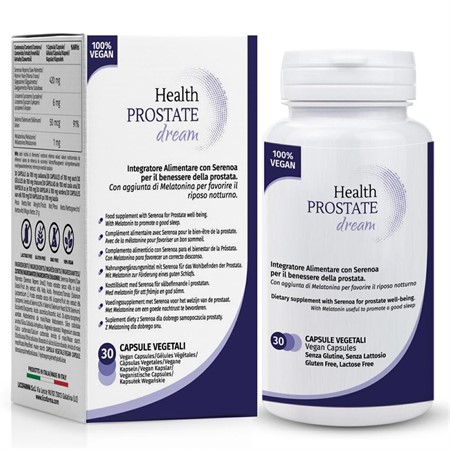 Health Prostate Dream Integratore Prostata con Aggiunta di Melatonina che Favorisce il Riposo Notturno