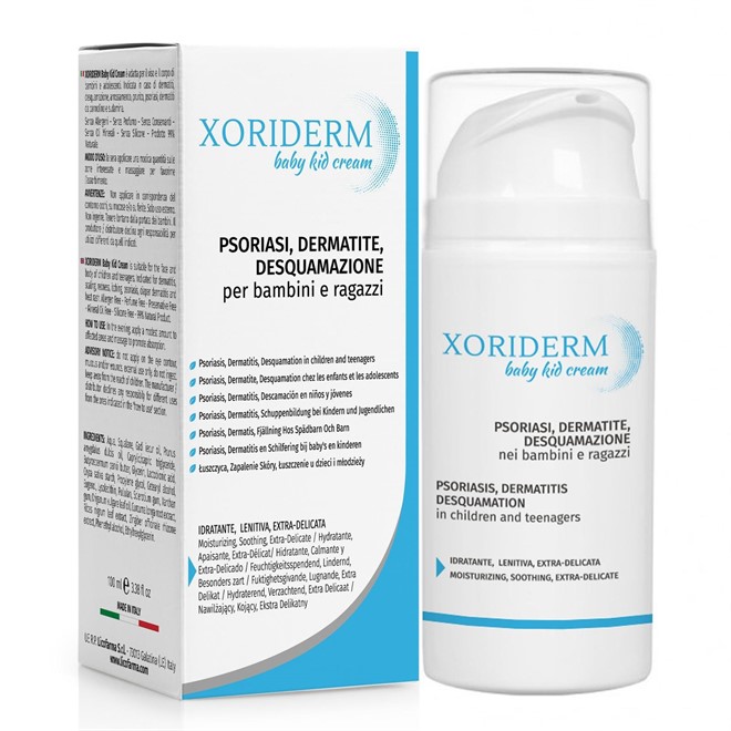 Xoriderm Baby Kids Cream Crema Lenitiva per Bambini e Ragazzi con Amido di Riso