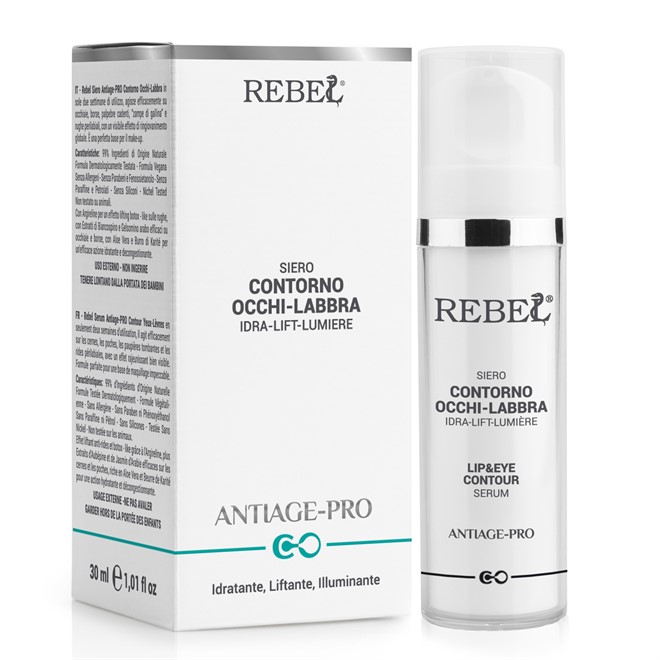 Rebel Antiage Pro Siero Contorno Occhi e Labbra Idra Lift Lumiere