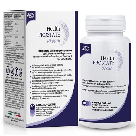Health Prostate Dream Integratore Prostata con Aggiunta di Melatonina che Favorisce il Riposo Notturno